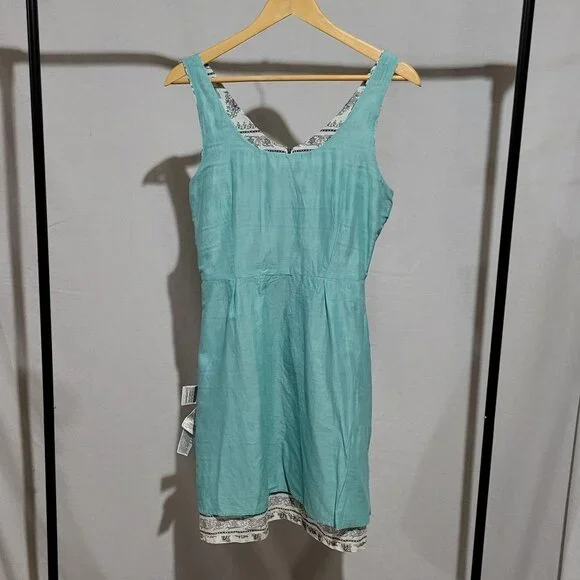 Levi's dress mini sleeveless white flowers boho beach sundress coastal summer - Picture 8 of 16